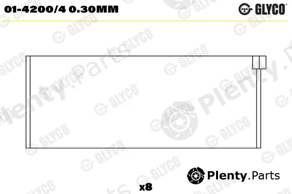 Glyco 01-4200/40.30mm — Connecting Rod Bearing