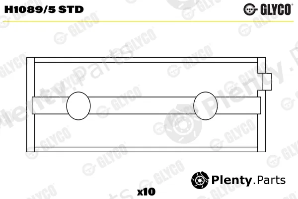 Glyco H1089/5STD — Crankshaft Bearing