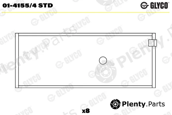 Glyco 01-4155/4STD — Connecting Rod Bearing