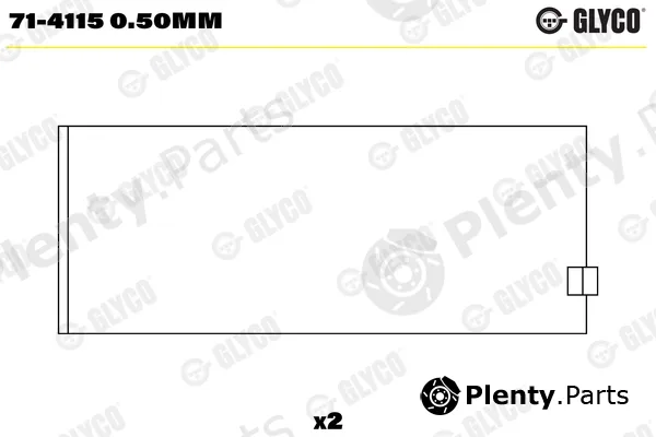 Glyco 71-41150.50mm — Connecting Rod Bearing