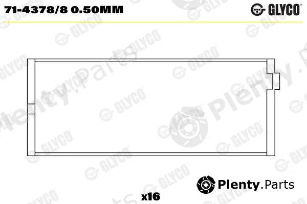 Glyco 71-4378/80.50mm — Connecting Rod Bearing