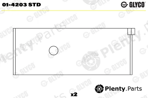 Glyco 01-4203STD — Connecting Rod Bearing