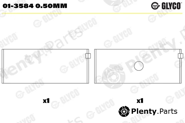 Glyco 01-35840.50mm — Connecting Rod Bearing