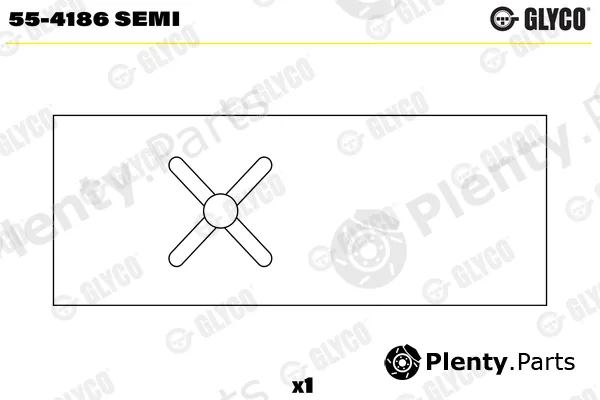 Glyco 55-4186SEMI — Small End Bushes, connecting rod