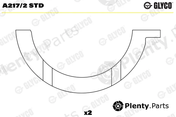 Glyco A217/2STD — Thrust Washer, crankshaft