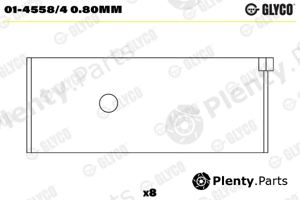 Glyco 01-4558/40.80mm — Connecting Rod Bearing