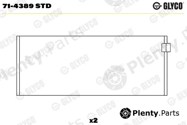 Glyco 71-4389STD — Connecting Rod Bearing