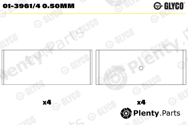 Glyco 01-3961/40.50MM — Connecting Rod Bearing