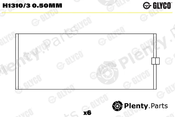 Glyco H1310/30.50mm — Crankshaft Bearing