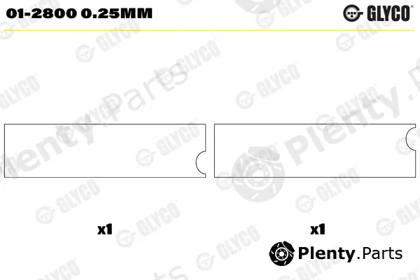 Glyco 01-28000.25mm — Connecting Rod Bearing