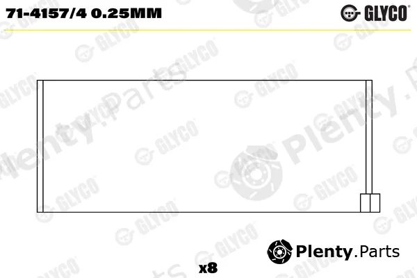 Glyco 71-4157/40.25mm — Connecting Rod Bearing