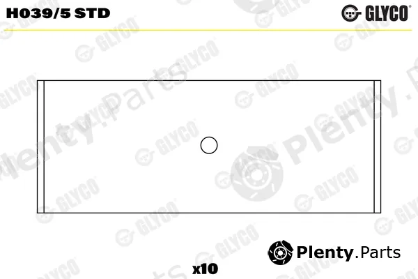 Glyco H039/5STD — Crankshaft Bearing