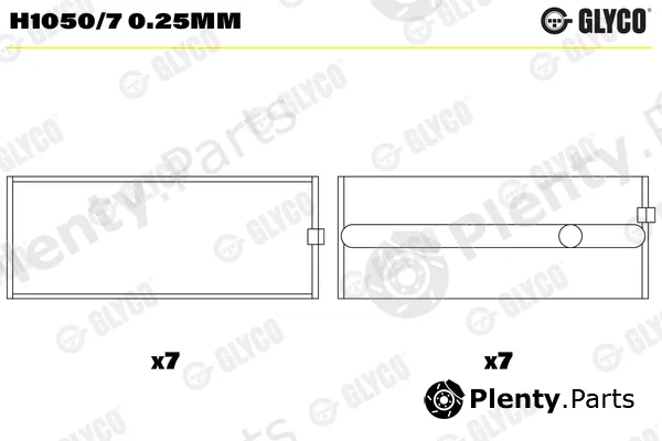 Glyco H1050/70.25mm — Crankshaft Bearing