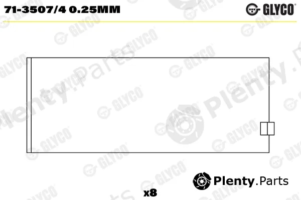 Glyco 71-3507/40.25mm — Connecting Rod Bearing