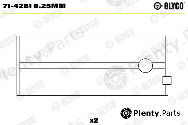 Glyco 71-42810.25mm — Connecting Rod Bearing
