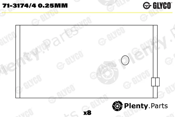 Glyco 71-3174/40.25mm — Connecting Rod Bearing