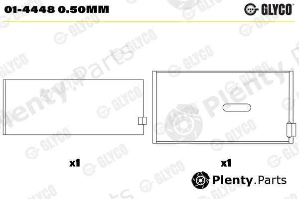 Glyco 01-44480.50mm — Connecting Rod Bearing