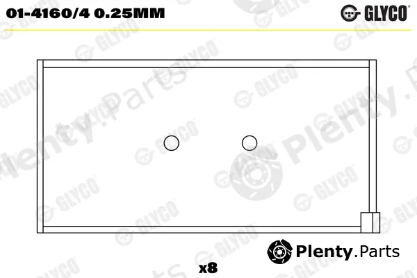 Glyco 01-4160/40.25mm — Connecting Rod Bearing