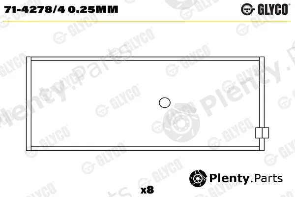 Glyco 71-4278/40.25mm — Connecting Rod Bearing
