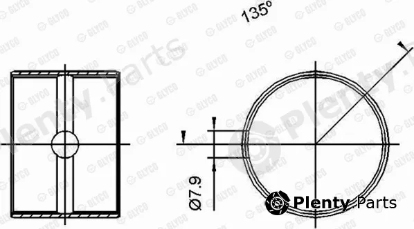 Glyco 55-3524SEMI — Small End Bushes, connecting rod