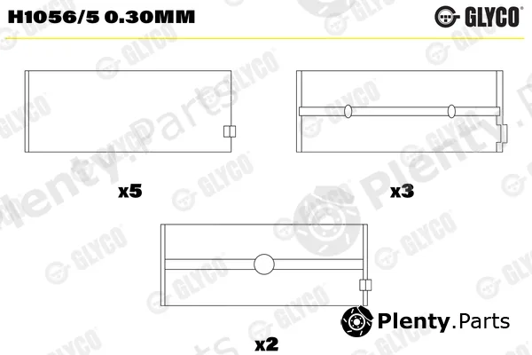 Glyco H1056/50.30mm — Crankshaft Bearing