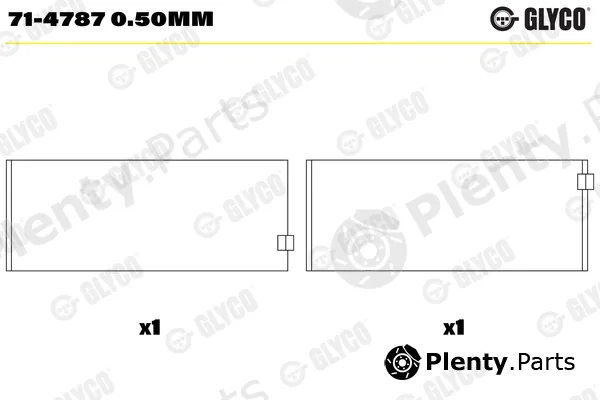 Glyco 71-47870.50mm — Connecting Rod Bearing