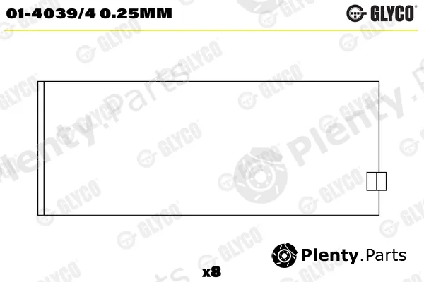 Glyco 01-4039/40.25mm — Connecting Rod Bearing