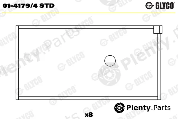 Glyco 01-4179/4STD — Connecting Rod Bearing