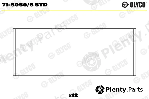 Glyco 71-5050/6STD — Connecting Rod Bearing