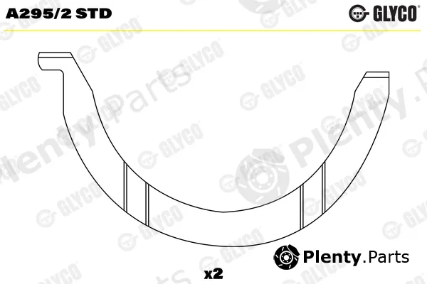 Glyco A295/2STD — Thrust Washer, crankshaft