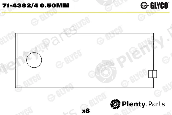 Glyco 71-4382/40.50mm — Connecting Rod Bearing