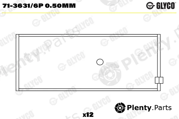 Glyco 71-3631/6P0.50mm — Connecting Rod Bearing