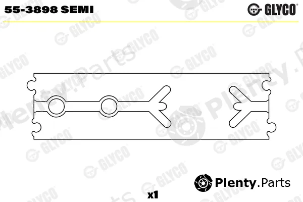 Glyco 55-3898SEMI — Small End Bushes, connecting rod