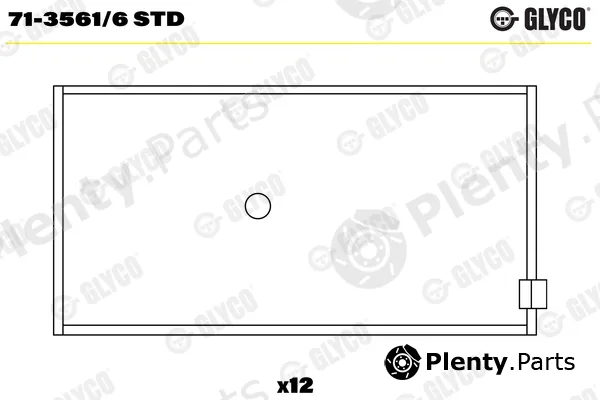 Glyco 71-3561/6STD — Connecting Rod Bearing