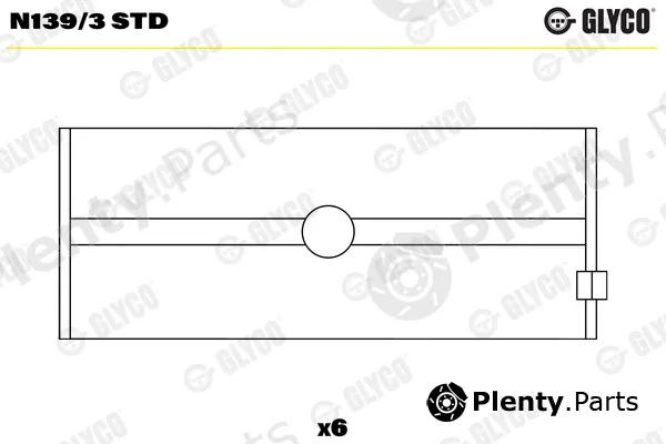 Glyco N139/3STD — Camshaft Bearing