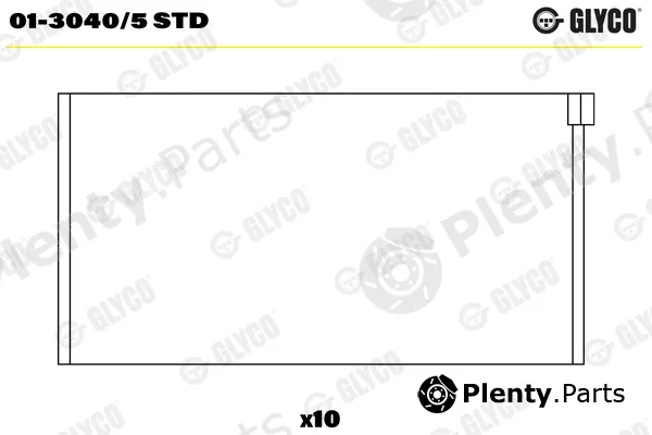 Glyco 01-3040/5STD — Connecting Rod Bearing