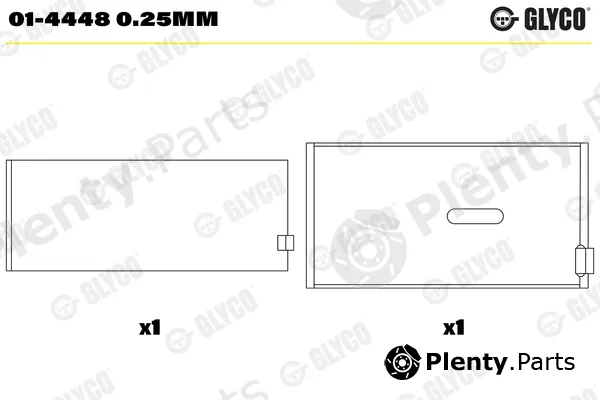 Glyco 01-44480.25mm — Connecting Rod Bearing