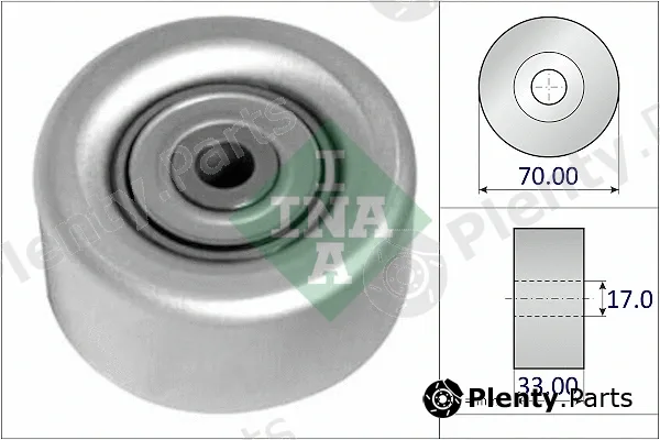 INA 532102710 — Deflection/Guide Pulley, V-ribbed belt