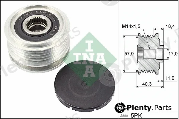 INA 535029510 — Alternator Freewheel Clutch