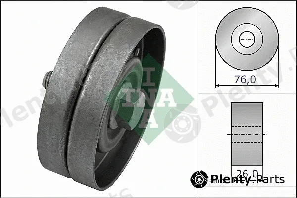 INA 532032630 — Deflection/Guide Pulley, V-ribbed belt