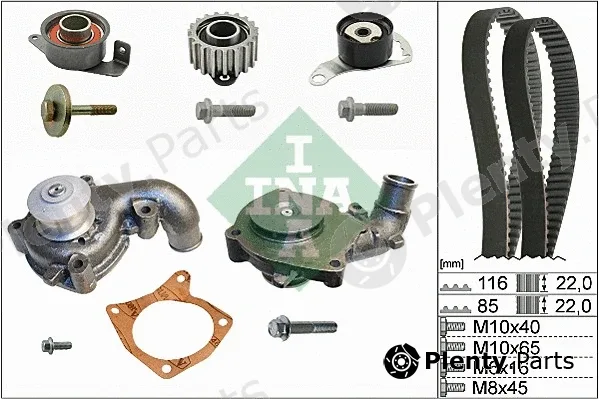 INA 530010431 — Water Pump & Timing Belt Kit