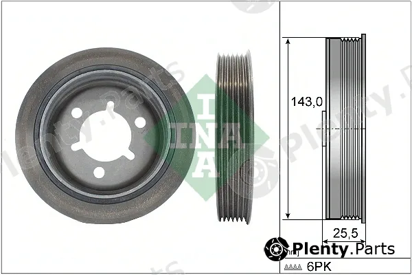 INA 544014510 — Belt Pulley, crankshaft