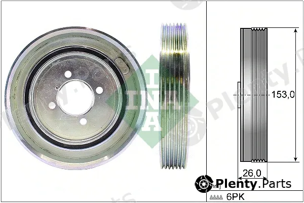 INA 544004010 — Belt Pulley, crankshaft