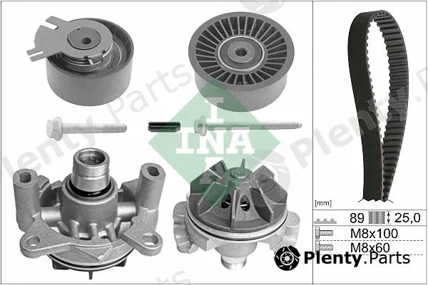 INA 530019830 — Water Pump & Timing Belt Kit