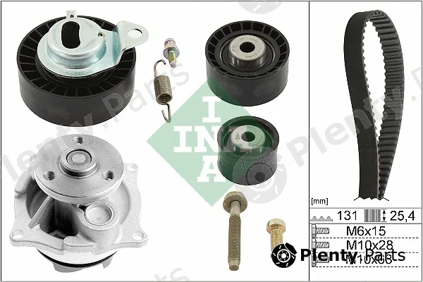 INA 530010231 — Water Pump & Timing Belt Kit