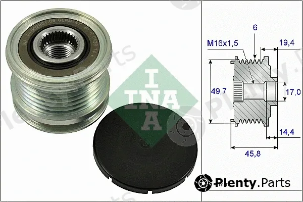 INA 535016810 — Alternator Freewheel Clutch