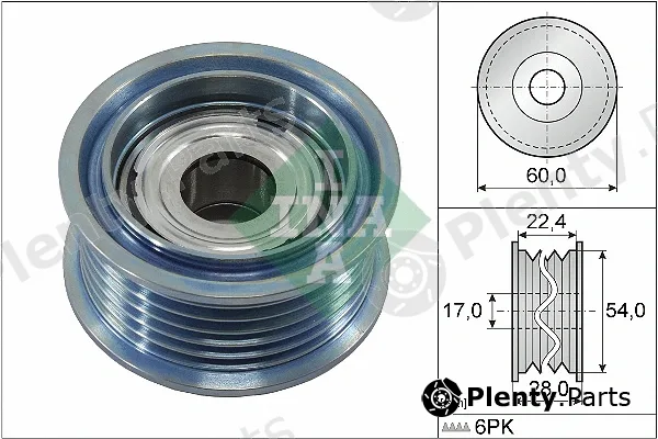 INA 532090010 — Deflection/Guide Pulley, V-ribbed belt
