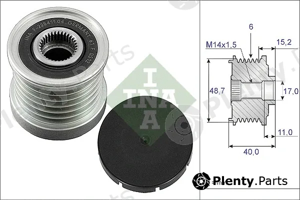 INA 535003810 — Alternator Freewheel Clutch