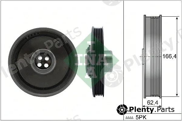 INA 544017110 — Belt Pulley, crankshaft