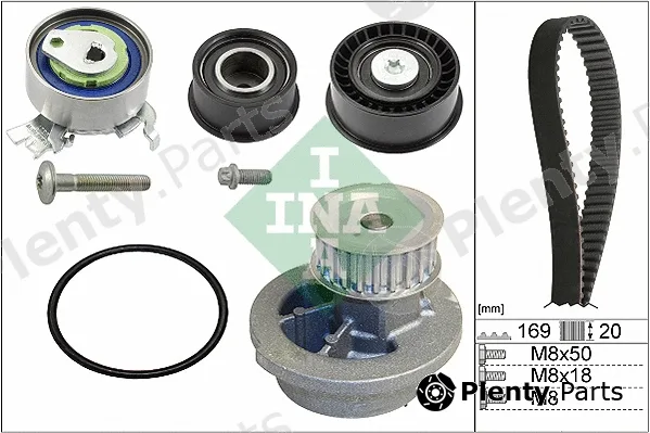 INA 530007830 — Water Pump & Timing Belt Kit
